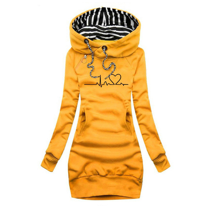 CÉCILE™ | ROBE TRUI AVEC IMPRIMÉ HEARTBEAT
