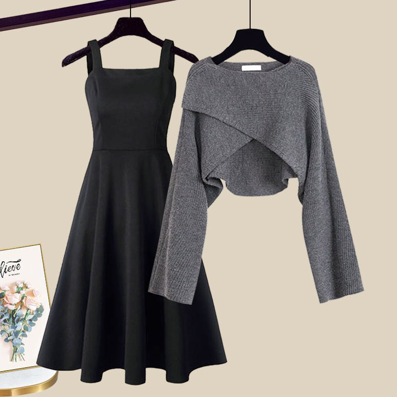 Le Charme™ | Ensemble de Robe Tricotée Élégante