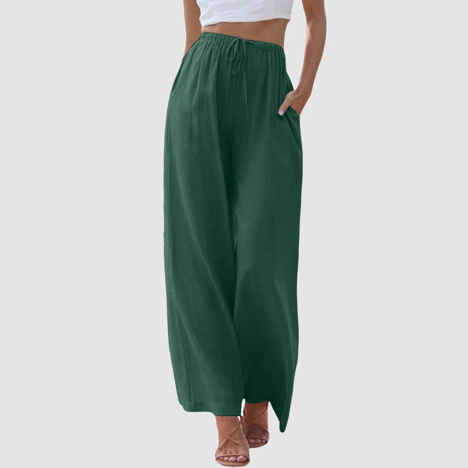 Le Charme™ | Pantalon confort à jambe large et taille haute