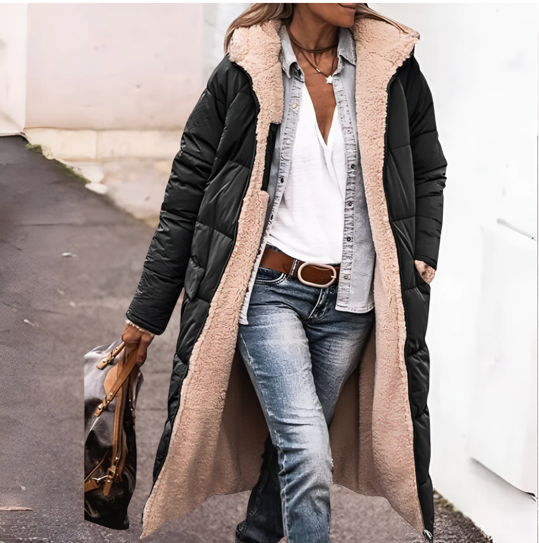ARAVENA™ | PARKA-JACKET RÉVERSIBLE CHAUD AVEC VESTE EN SHERPA