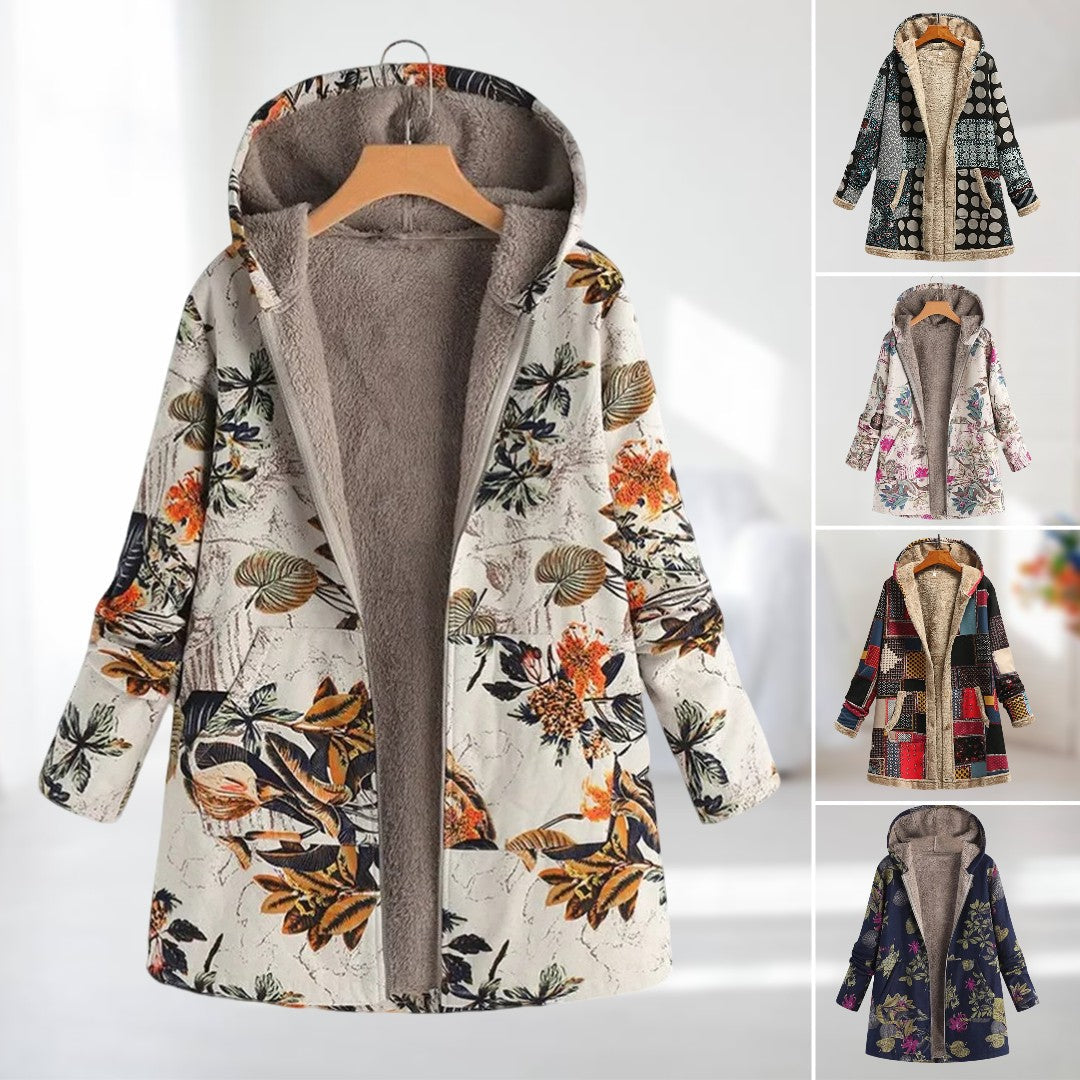 GABRIELLE™ | VESTE D'AUTOMNE/HIVER AVEC IMPRIMÉ FLEURI