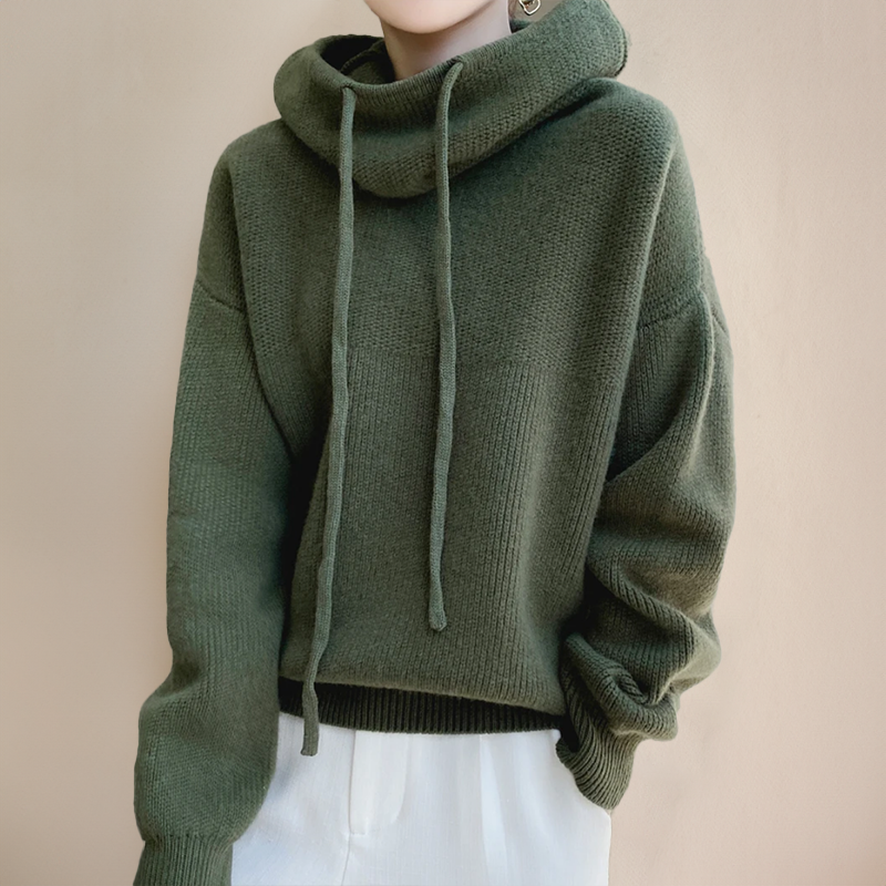 CHARLOTTE™ | TRICOT ÉLÉGANT AVEC COL EN LAINE MÉRINOS