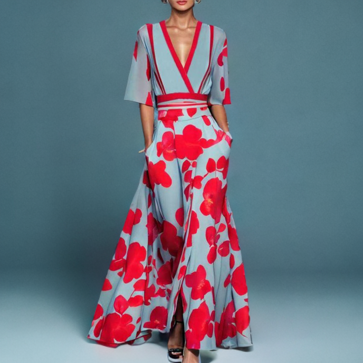 MIRIAM™ | ROBE ÉLÉGANTE À MANCHES COURTES