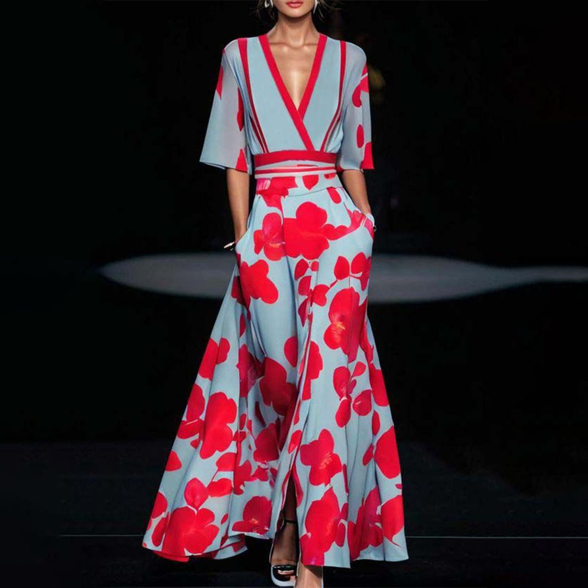 MIRIAM™ | ROBE ÉLÉGANTE À MANCHES COURTES