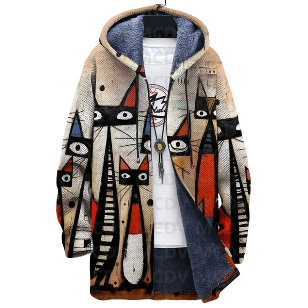 CLAIRE™ | VESTE ARTISTIQUE IMPRIMÉE