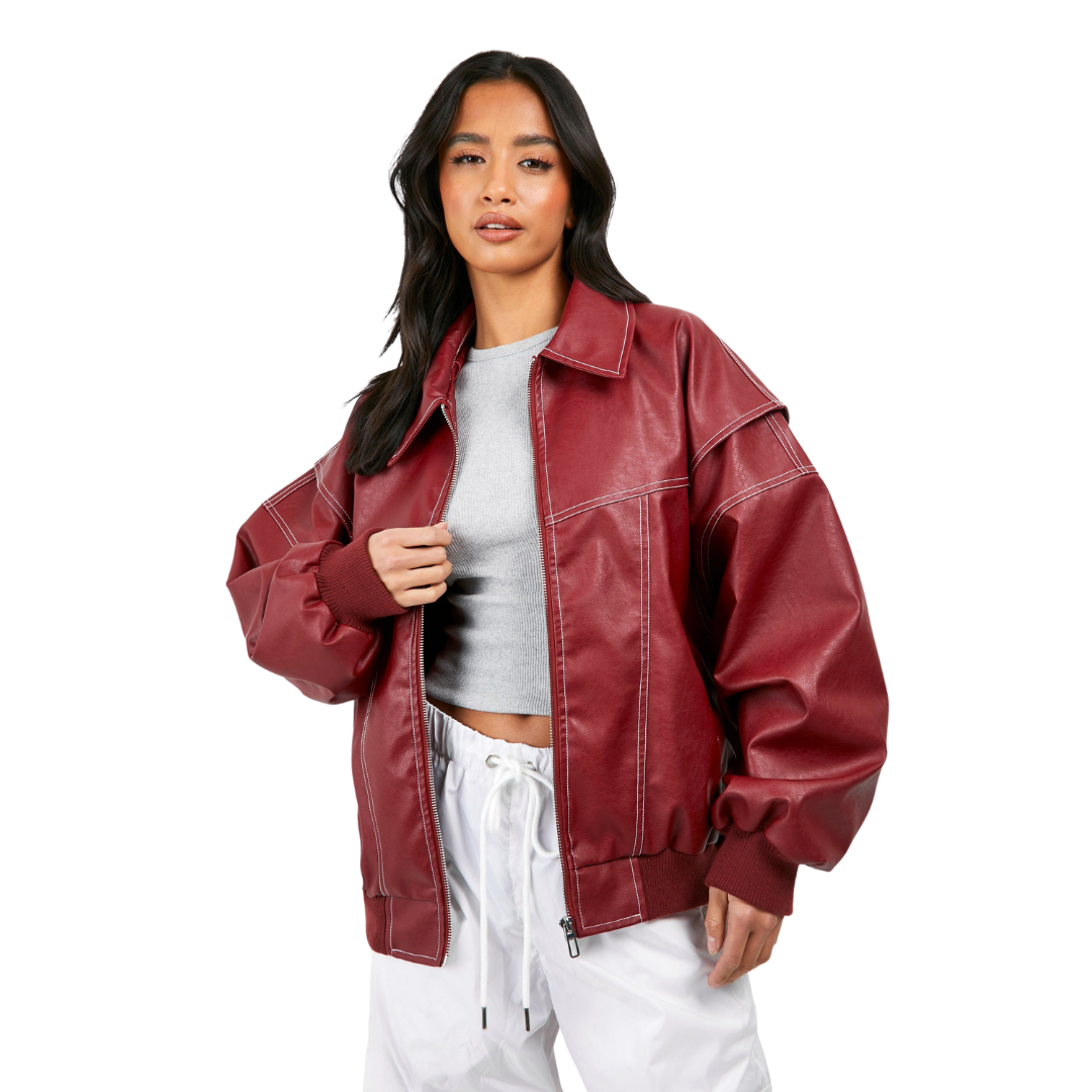 EMMA™ | BOMBER EN CUIR TENDANCE