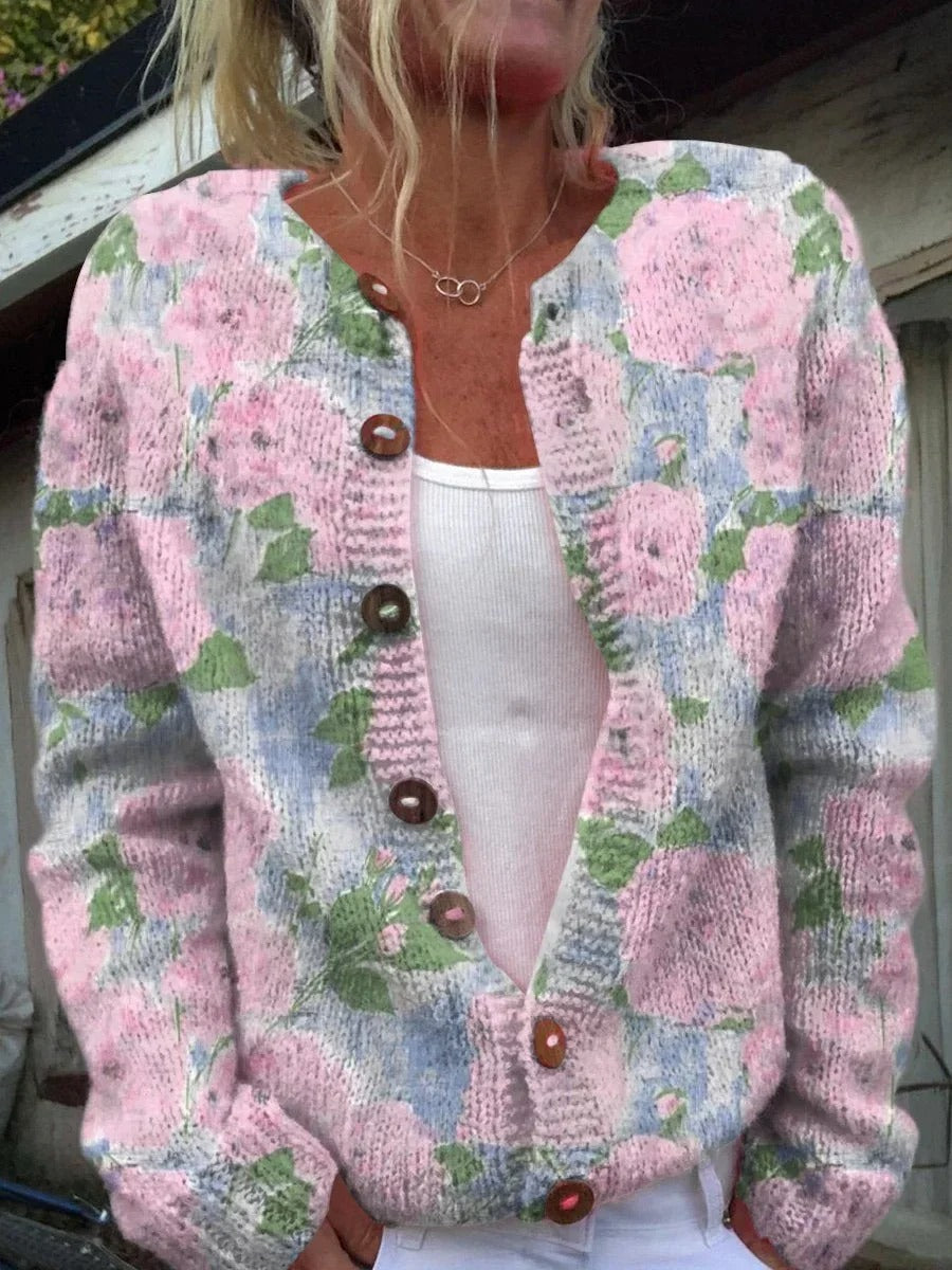 Kenza™ | Gilet à Imprimé Floral Élégant