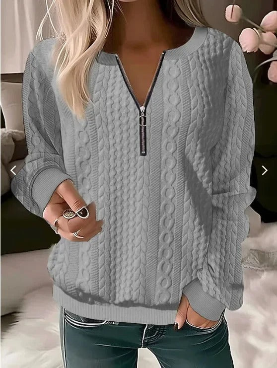 Lilly™ | Pull Confortable Avec Fermeture Éclair