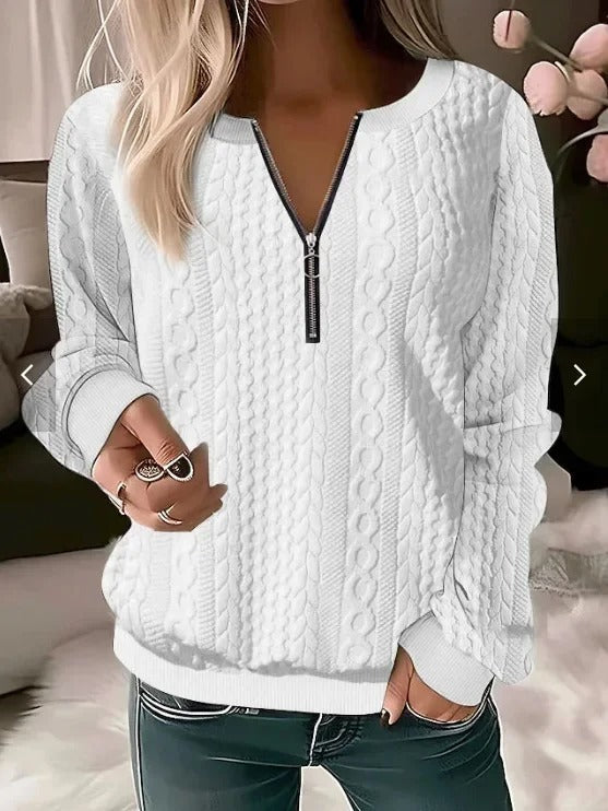 Lilly™ | Pull Confortable Avec Fermeture Éclair