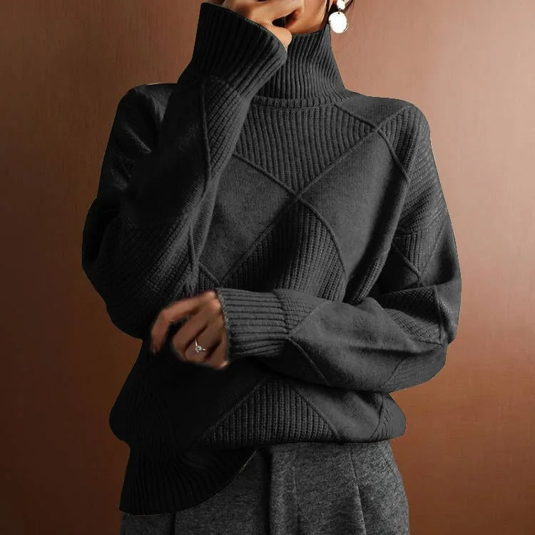 Dominique™ | Pull col roulé confortable et stylé